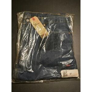 Levis 505 Jeans Mens 40 30 Regular Classic Straight Dark Blue Denim New in Bag
